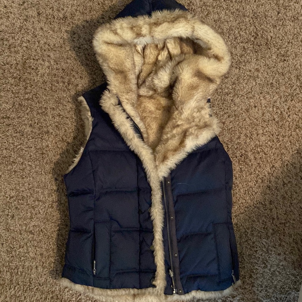 Puffer fur vest